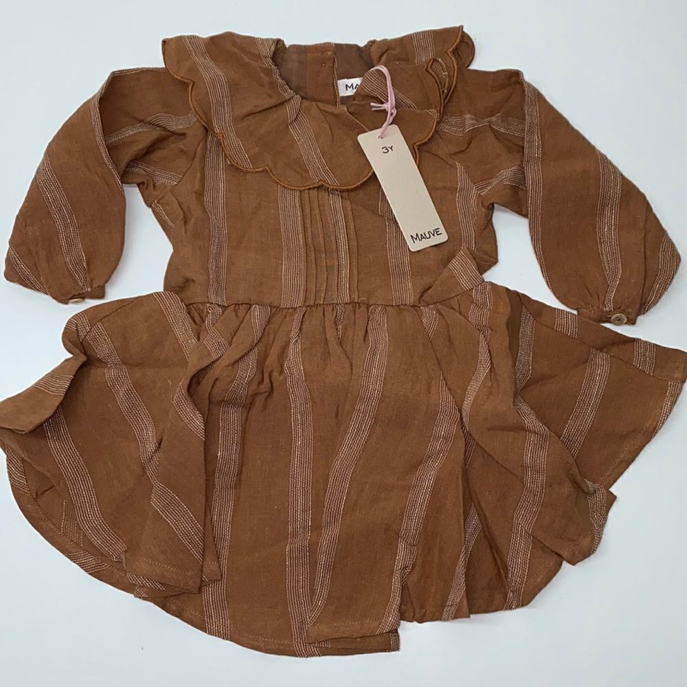 🔥Mauve dress kids girls Sz 3 years New